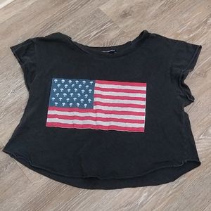 Brandy Melville alien flag t-shirt